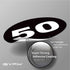 iSYFIX Black Consecutive Number Stickers, 1 to 50, 1-inch, Vinyl Self Adhesive Decal for Organizing, Storage,