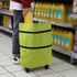 JIEOU Folding Shopping Bag With Wheels, Waterproof Grocery Carts, Reusable Portable Trolley Bags for Shopping