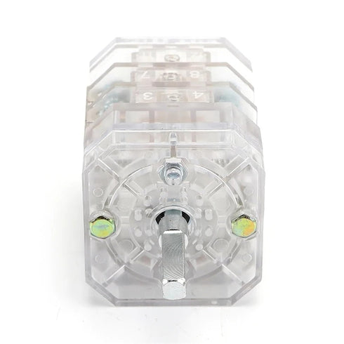 ZKWYVYZC LW12-16/TM111111.3 16A Three Position Three Pole Transparent Univeral Changeover Rotary Cam Switch for Meat