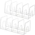 Clear Desktop Book Organizer, Creative Book Stand, Non-Acrylic Stand for Home School and Office, Divider Bookshelf (4