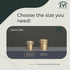 EVI Brass Door Stops | Door Stopper - Screw Fastening - Transparent Rubber Protector - 0.79 x 0.99 Inch