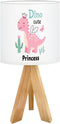 OEPWQIWEPZ Tripod Bedside Desk Table Lamp Princess Girl Dino Cute Dinosaur Fairy Baby