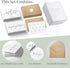 Pack 100 4x6 Inch Beyond Grateful Thank You Cards | Bulk of with Kraft Envelopes and Matching Stickers, Minimalistic