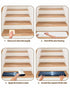 BOHOOSKYLAR 4 8"x30" Night Ocean Stair Treads Natural Scenery Moonlight Sparkling Water Indoor Non Slip Peel and Stick