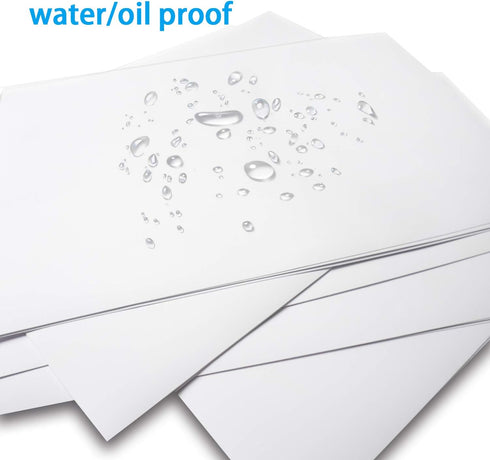 Printable Sticker Paper for Inkjet Printer, 8.5 x 11 Inches, 20 Sheets Waterproof