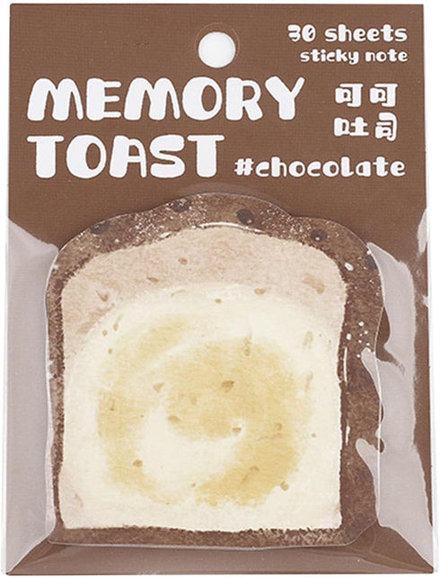 Bread Shaped Memo Pads, 30 Sheets Sticky Notes Ideal for Leaving Messages
