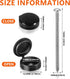 36 Set 3 Inch Shutter Screws and Caps Black Shutter Screws with Caps Shutter Fasteners for Windows Outside Shutter Caps