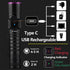 SV87 365nm 5W ALONEFIRE UV Flashlight Zoom Type C USB Rechargeable Black Light Money Detector for Resin Curing, Pet