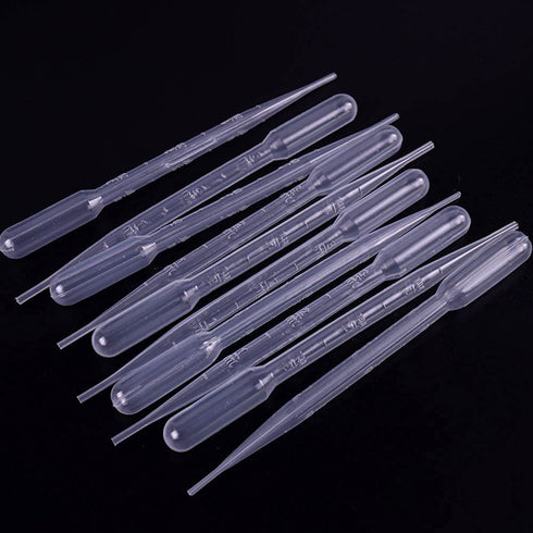 Yesallwas Plastic pippets Dropper 1ml 100Pcs, Large Pipette Dropper for Lab Measuring and distributing Liquid (1ml 100pcs)