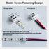 12 Pack LED Strip Light Connectors - 8mm 2 Pin Solderless White 12V LED Tape Light Connectors to Wire