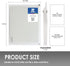 BAZIC Plastic Envelope, 24-Pack Clear Folder Zip Closure, A4 Size File Folders for School Office Supplies