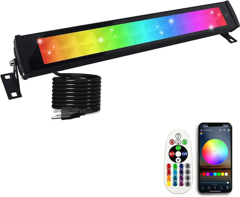 50W RGB Wall Washer Light, RGB Light Bar LED Smart Wall Lights