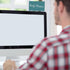 Self Adhesive Sneeze Guard Holder, Acrylic Panels Holder, Name Tag Holders for Desks, 1 x 0.5 x 0.5''
