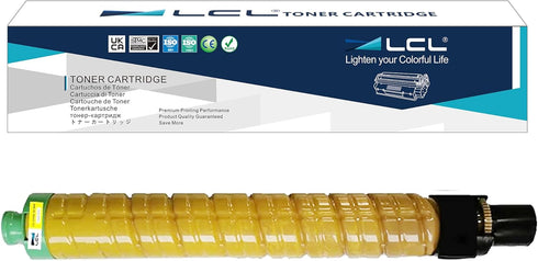LCL Toner Cartridge Replacement for Ricoh 841680 841752 MP C4502 C5502 C5502A (1-Pack Yellow)