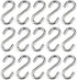 15 Pack Heavy Duty Stainless Steel S Shaped Hooks, 2.2 Inch Long, 1/5 Inch Thickness Metal Hooks