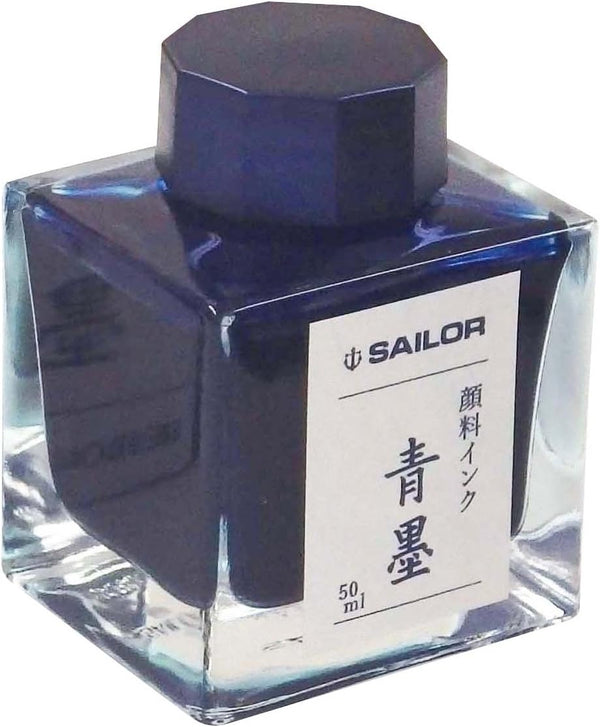 Sailor Fountain Pen with Pigment Bottle Ink - 50ml, Blue Ink 13-2002-242