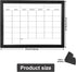 TORASO Dry Erase White Board & Monthly Calendar Board, Magnetic Whiteboard for Wall, Hanging Board for Office, Home
