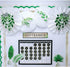 Schoolgirl Style Simply Boho 12-Piece Extra Large Greenery Bulletin Board Cutouts, Greenery Leaves with Black and White