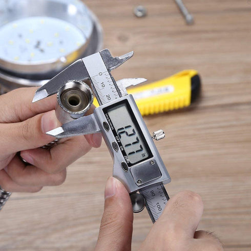 Digital Caliper Measuring Tool, 6 Inch Stainless Steel Vernier Caliper with Large LCD Screen for DIY/Household