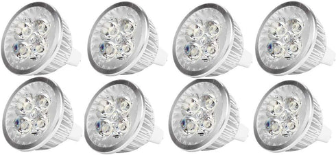 4W LED MR16 Bulbs, 12V LED Spotlight Bulb, 4W (35W Equivalent Halogen Replacement), Cool White 6000K, 8 Pack
