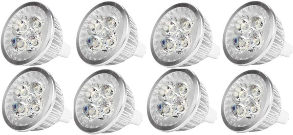 4W LED MR16 Bulbs, 12V LED Spotlight Bulb, 4W (35W Equivalent Halogen Replacement), Cool White 6000K, 8 Pack