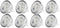 4W LED MR16 Bulbs, 12V LED Spotlight Bulb, 4W (35W Equivalent Halogen Replacement), Cool White 6000K, 8 Pack