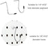 60pcs Pegboard Hook Locks, Fit for 1/4in Pegboard Hook Accessories, Tool Organizer Security Locks (White)