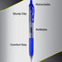 G-103 50 Pack Retractable Gel Pens - 0.5mm Fine Point Blue Ink for Smooth Writing in School and Office
