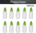 Othmro 10Pcs 0.7oz PE Plastic Bottles, 20ml Squeezable Eye Liquid Dropper Bottles with Green Cap