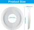 Zorfeter 10"OD 4"ID, Split Molded Ceiling Medallion x White Ceiling Fan Cover Plate Light Fixtures Trim