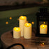 D3H468, Homemory Flameless Candles with Timer and Remote Control, Battery Operated LED Candles, Realistic Fake Plastic