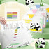Cute Accordion File with 8 Pocket, Panda Animal Expanding Folder Jackets for Documents, A4 Size Organizer