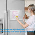 Note Board Refrigerator Dry Erase Board Magnetic Clear 15”x11" Includes 4 Dry Erase Markers (White)