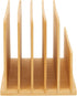 Paper Junkie Bamboo Wooden Mail Holder, 5 Slots File Sorter for Letter and Folder Document Storage, Home Organization