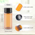 30 Pack 10ml(1/3 Oz) Amber Glass Sample Vials Empty Glass Bottles Liquid Sampling Lab Test Vials Travel Containers with Black Screwcap