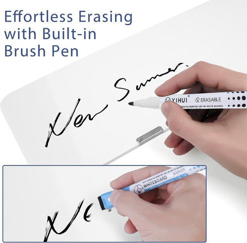 Monitor Memo Board - 2 pcs Magnetic Whiteboard Memo Board for Desktop with 3 Pens