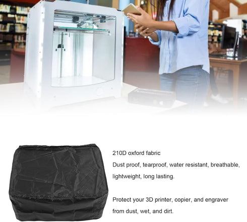 NOENNULL 3D 3D 210D (50*40*30cm) Printer Dust Cover Water Breathable Lightweight for Printing Machine Copier Engraver