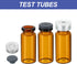 PATIKIL 10ml Sample Vials, 8 Pack Lab Empty Vials with Butyl Rubber Stopper and Crimp Top Caps