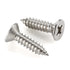 #8 x 1 Flat Head Sheet Metal Screws - 100 PCS, 304 Stainless Steel 18-8, Self Tapping Wood Screws