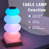 AVEKI RGB Touch Table Lamp, Color Changing Night Light Candy Gourd Design, USB Powered, Bedroom Desk Ambient Light