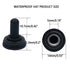 Twidec 6Pcs Mini Momentary Toggle Switch SPDT 3 Position 3 Pins, Waterproof Cap for Car Boat Switches