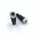 2Pcs M12 4 Pin Female Circular Connector, D Code Industrial Circular Connector IP67 Waterproof Field Assembly Wireable Sensor Straight Type Unshiled Adapter for PG7 Cable 250V 4A AC/DC