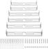 4.1-4.7 Inch Light Fixture Mounting Bracket Kit, Square Ceiling Light Plate Wall Mounting Bracket Pack of 6