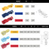 360Pcs T-Tap Wire Connectors, Self-Stripping Quick Splice Electrical Wire Terminals, Insulated Male Spade Kit