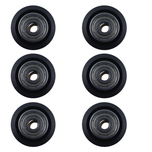 3D Printer V Slot Wheel SQXBK, 6PCS Gantry Wheel, POM Polycarbonate Roller for Ender 3, CR10, Artillery Sidewinder