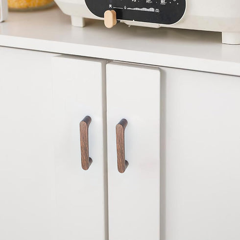 4" (4" Walnut Wood Drawer Pulls Handle Modern Dresser Knob Kitchen Cabinet Pulls Handles Furniture Handles Hole