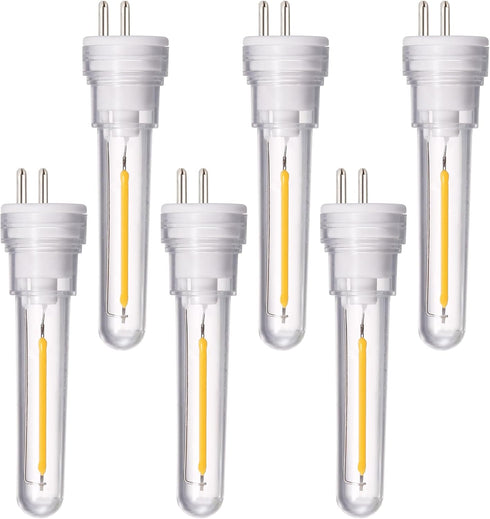 DGE S14 Replacement LED Bulb, 6 Pack, 1.5 Watt LED Replacement Light Bulb, Shatter-Proof and Waterproof IP65