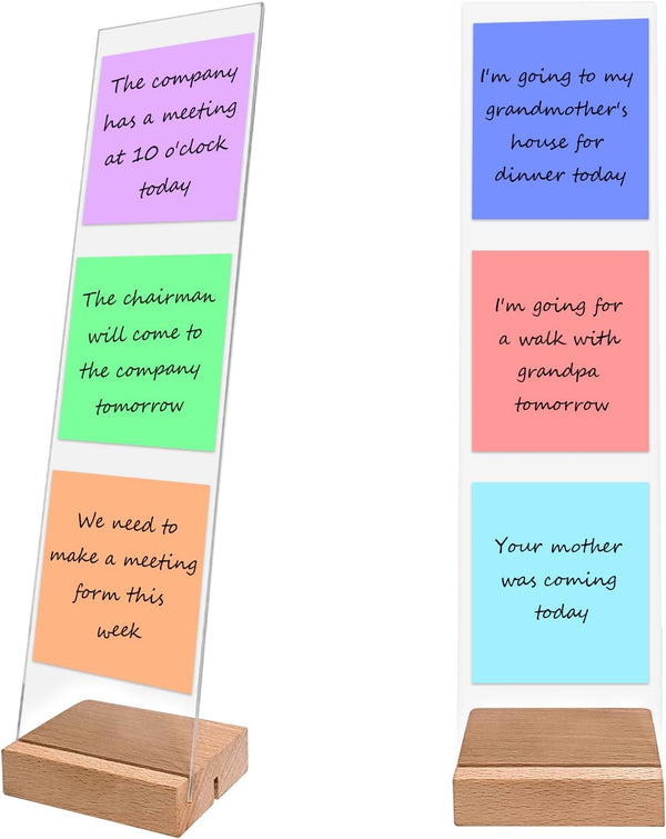 Zovelynta Monitor Memo Board with Removable Design Portable Sticky Note Holder for Computer
