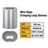 Sanuke 200PCS 3/64" Aluminum Crimping Loop Sleeve for 3/64" Diameter Wire Rope and Cable