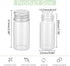 30Pcs 10ml Glass Vials with Aluminium Cap, Small Clear Sample Bottles with Screw Caps